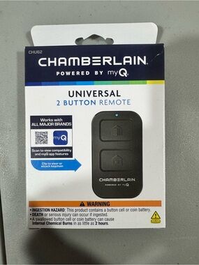 Chamberlain Universal 2-Button Remote Control - Black